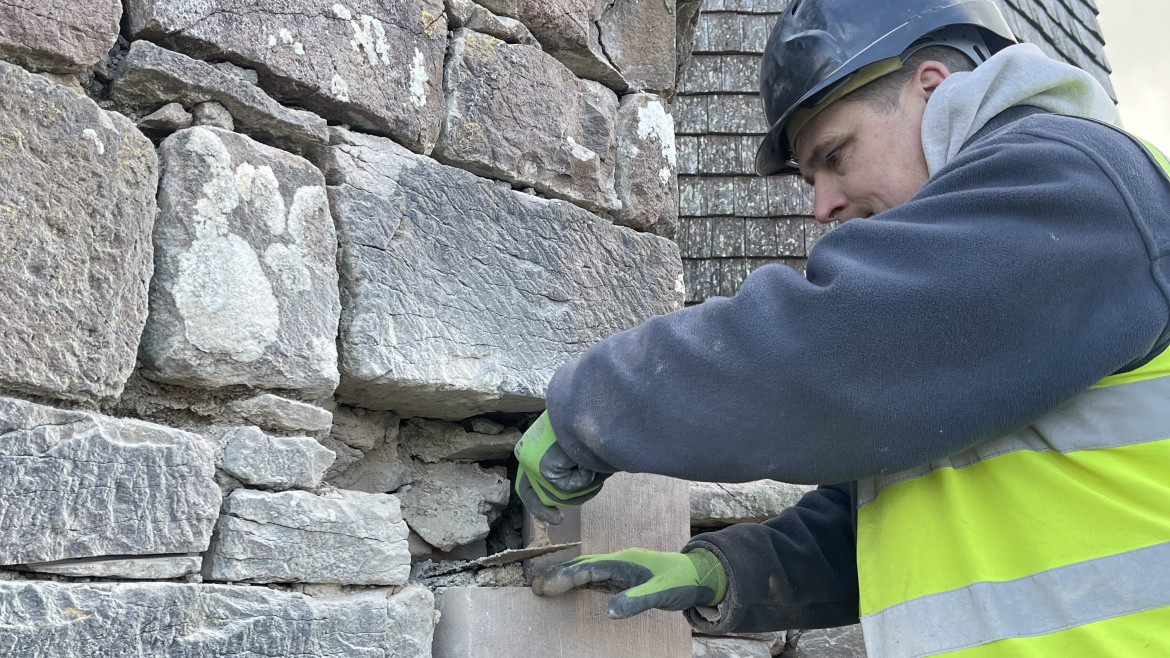 Conservation of the stonework to the tower of St John's Church Hatherleigh, Devon.