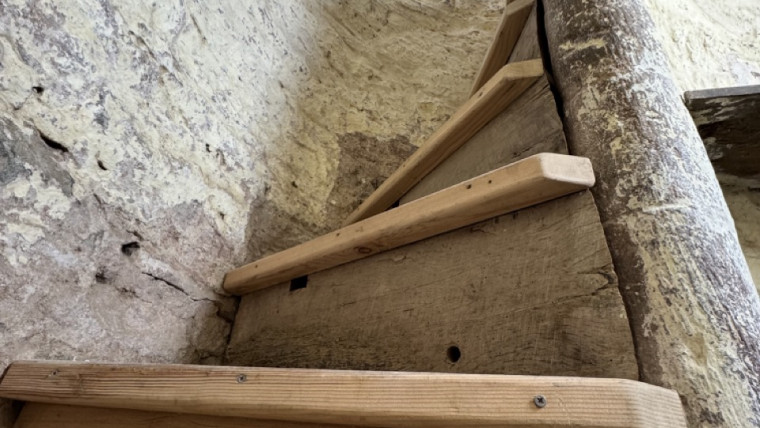 St Johns Church Hatherleigh - Restored Tower Steps